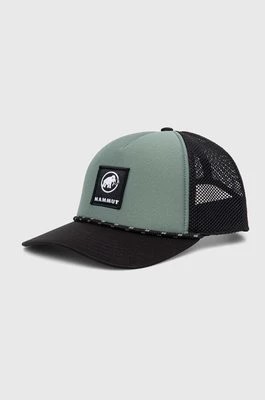 Zdjęcie produktu Mammut czapka z daszkiem Crag Logo kolor zielony z aplikacją