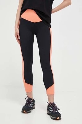 Zdjęcie produktu Mammut legginsy sportowe Massone damskie kolor czarny wzorzyste