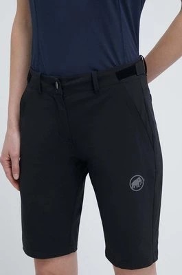 Zdjęcie produktu Mammut szorty outdoorowe Runbold kolor czarny gładkie medium waist