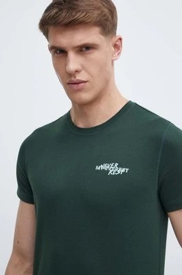 Zdjęcie produktu Mammut t-shirt sportowy Core kolor zielony z nadrukiem