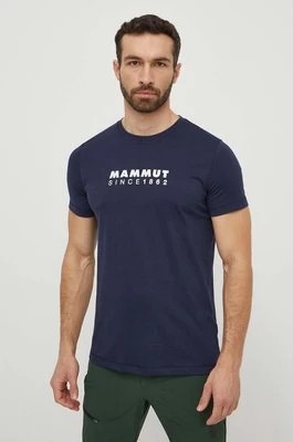 Zdjęcie produktu Mammut t-shirt sportowy Mammut Core kolor granatowy z nadrukiem