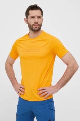 Zdjęcie produktu Mammut t-shirt sportowy Selun FL kolor pomarańczowy z nadrukiem