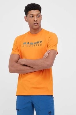 Zdjęcie produktu Mammut t-shirt sportowy Trovat Logo kolor pomarańczowy