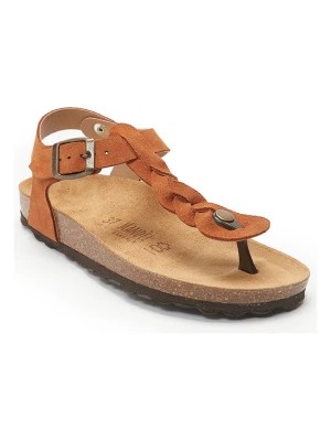 Zdjęcie produktu Mandel Skórzane sandały w kolorze jasnobrązowym rozmiar: 39