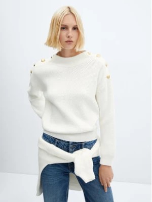 Zdjęcie produktu Mango Sweter Elegant 57009123 Biały Regular Fit