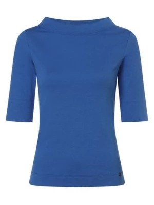 Zdjęcie produktu Marc Cain Collections Damska koszulka z długim rękawem Kobiety Bawełna niebieski jednolity,