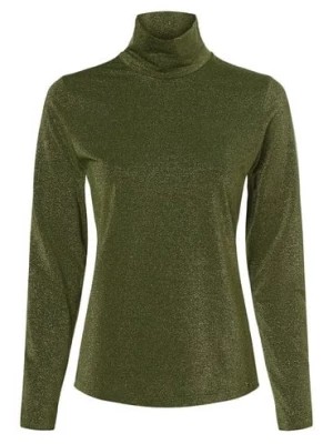 Zdjęcie produktu Marc Cain Collections Damska koszulka z długim rękawem Kobiety Sztuczne włókno zielony jednolity,