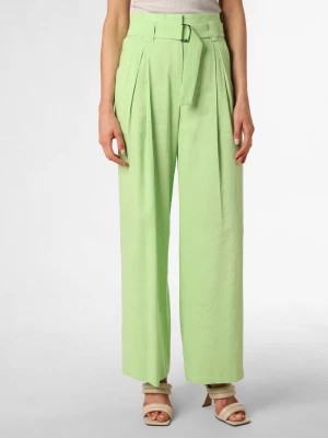 Zdjęcie produktu Marc Cain Collections Spodnie z zawartością lnu Kobiety len zielony jednolity,