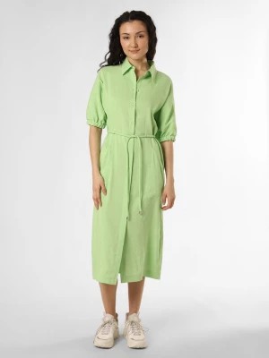 Zdjęcie produktu Marc Cain Collections Sukienka damska z zawartością lnu Kobiety len zielony jednolity,