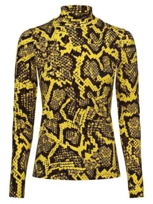 Zdjęcie produktu Marc Cain Sports Damska koszulka z długim rękawem Kobiety żółty|brązowy|czarny|szary wzorzysty,