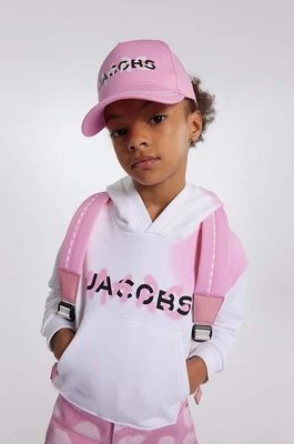 Zdjęcie produktu Marc Jacobs bluza dziecięca kolor biały z kapturem wzorzysta