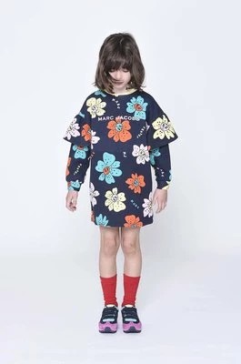 Zdjęcie produktu Marc Jacobs sukienka bawełniana dziecięca kolor granatowy mini prosta