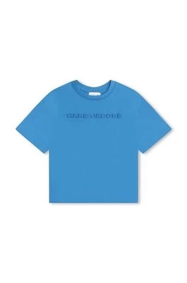 Zdjęcie produktu Marc Jacobs t-shirt bawełniany dziecięcy kolor niebieski z nadrukiem