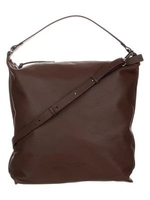 Zdjęcie produktu Marc O´Polo Skórzana torebka "Hobo Bag L" w kolorze brązowym - 35 x 36 x 12 cm rozmiar: onesize