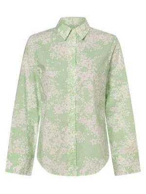 Zdjęcie produktu Marc O'Polo Bluzka damska Kobiety Bawełna zielony|biały wzorzysty,