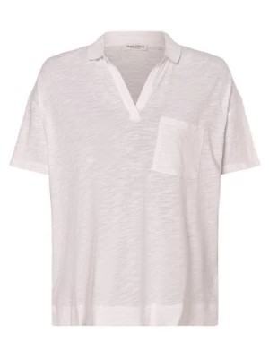 Zdjęcie produktu Marc O'Polo Damska koszulka polo Kobiety Bawełna biały jednolity,