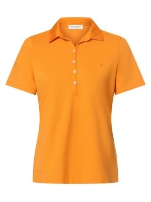 Zdjęcie produktu Marc O'Polo Damska koszulka polo Kobiety Bawełna pomarańczowy jednolity,