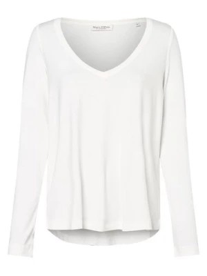 Zdjęcie produktu Marc O'Polo Damska koszulka z długim rękawem Kobiety wiskoza biały jednolity,