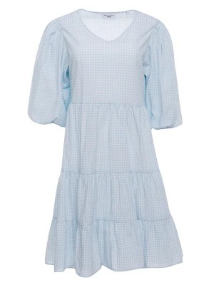 Zdjęcie produktu Marc O'Polo DENIM Sukienka w kolorze błękitno-białym ze wzorem rozmiar: M