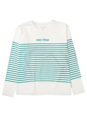 Zdjęcie produktu Marc O'Polo Junior Koszulka w kolorze biało-turkusowym rozmiar: 104/110