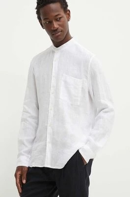 Zdjęcie produktu Marc O'Polo koszula lniana kolor biały regular ze stójką 7325868703287