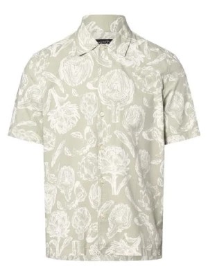 Zdjęcie produktu Marc O'Polo Koszula męska Mężczyźni Regular Fit Bawełna zielony|biały wzorzysty,