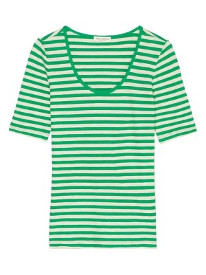Zdjęcie produktu Marc O'Polo Koszulka w kolorze zielono-kremowym rozmiar: XL