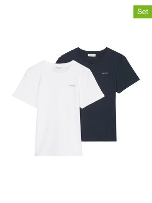 Zdjęcie produktu Marc O'Polo Koszulki (2 szt.) w kolorze granatowym i białym rozmiar: M