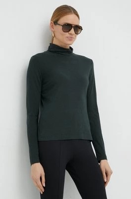 Zdjęcie produktu Marc O'Polo longsleeve damski kolor czarny z golfem