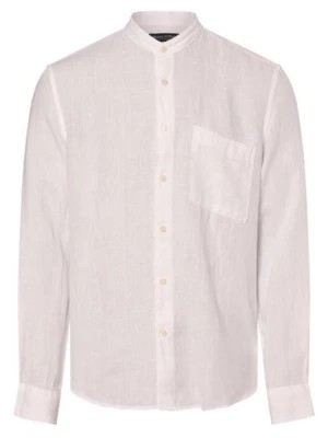 Zdjęcie produktu Marc O'Polo Męska koszula lniana Mężczyźni Regular Fit len biały jednolity,