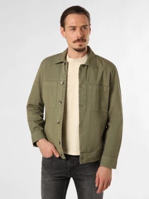 Zdjęcie produktu Marc O'Polo Męska kurtka dżinsowa z zawartością lnu Mężczyźni Bawełna zielony jednolity,