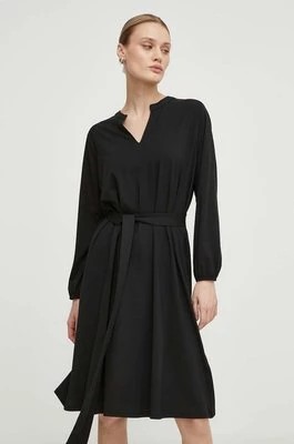 Zdjęcie produktu Marc O'Polo sukienka kolor czarny mini rozkloszowana