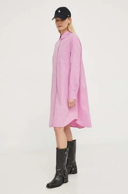 Zdjęcie produktu Marc O'Polo sukienka kolor różowy mini prosta 402101221353