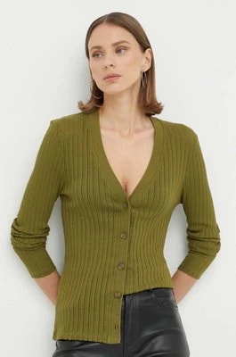 Zdjęcie produktu Marc O'Polo sweter bawełniany kolor zielony lekki