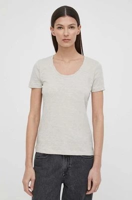 Zdjęcie produktu Marc O'Polo t-shirt bawełniany damski kolor beżowy