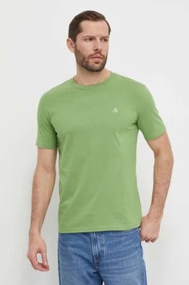 Zdjęcie produktu Marc O'Polo t-shirt bawełniany męski kolor zielony gładki