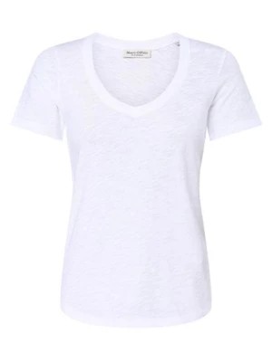 Zdjęcie produktu Marc O'Polo T-shirt damski Kobiety Bawełna biały wypukły wzór tkaniny,