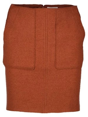 Zdjęcie produktu Marc O'Polo Wełniana spódnica w kolorze pomarańczowym rozmiar: 44