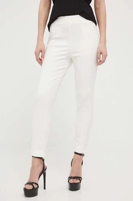 Zdjęcie produktu Marciano Guess spodnie NEW ELLIE damskie kolor beżowy fason cygaretki high waist 2GGB12 7246Z