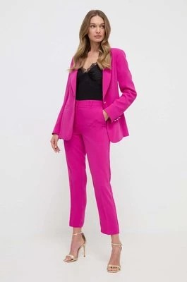 Zdjęcie produktu Marciano Guess spodnie DIANE damskie kolor różowy fason cygaretki high waist 4GGB04 7068A