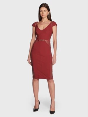 Zdjęcie produktu Marciano Guess Sukienka koktajlowa 3RGK22 6869Z Czerwony Slim Fit