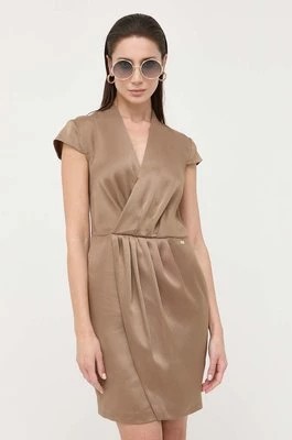 Zdjęcie produktu Marciano Guess sukienka kolor brązowy mini prosta