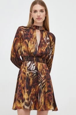 Zdjęcie produktu Marciano Guess sukienka kolor brązowy mini rozkloszowana