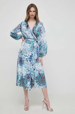 Zdjęcie produktu Marciano Guess sukienka MINA kolor niebieski maxi rozkloszowana 4GGK11 9739Z