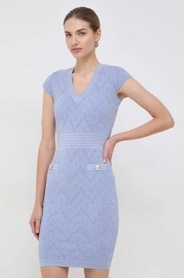 Zdjęcie produktu Marciano Guess sukienka PENELOPE kolor niebieski mini dopasowana 4RGK01 5661Z