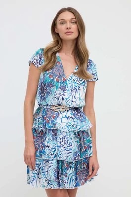 Zdjęcie produktu Marciano Guess sukienka MINA kolor niebieski mini rozkloszowana 4GGK10 9739Z
