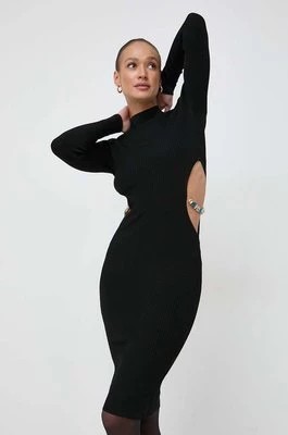 Zdjęcie produktu Marciano Guess sukienka TILLY kolor czarny midi dopasowana 4RGK52 5036Z