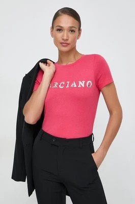 Zdjęcie produktu Marciano Guess t-shirt FLORENCE damski kolor różowy 4GGP02 6138A