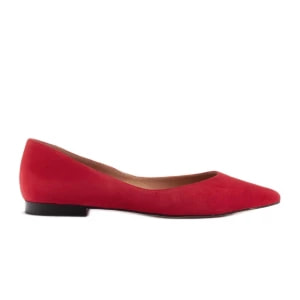 Zdjęcie produktu Marco Shoes Baleriny damskie z niskimi bokami czerwone
