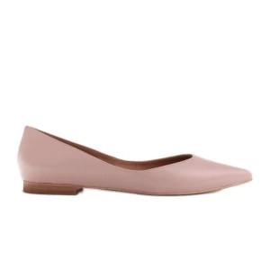 Zdjęcie produktu Marco Shoes Baleriny damskie z niskimi bokami różowe